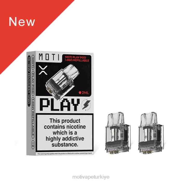1 bilgisayar 000H121 - Moti vape price MOTI Play kapsül 1,00 ohm yeniden doldurulabilir