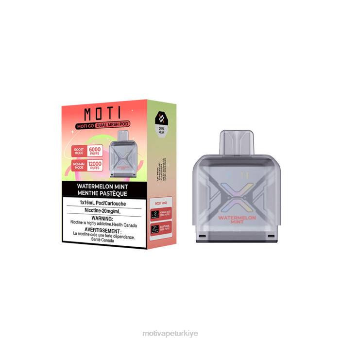 karpuz nane 000H89 - Moti vape Türkiye MOTI Go Pro tek kullanımlık kapsül