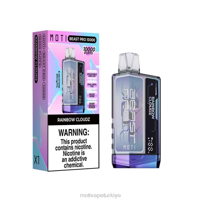gökkuşağı bulutu 000H49 - Moti vape Türkiye MOTI Beast Pro tek kullanımlık elektronik sigara (%5, 10000 nefes)
