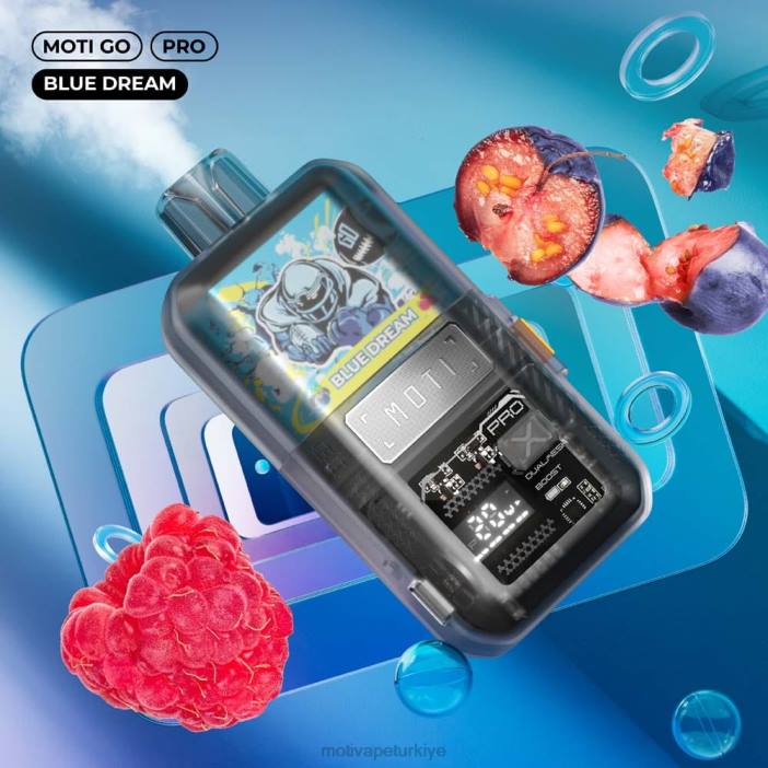 Mavi Rüya 000H13 - Moti vape near me MOTI Go Pro tek kullanımlık elektronik sigara (%5, 12000 nefes)
