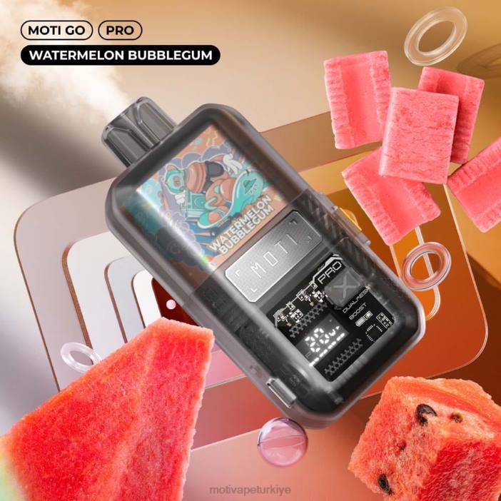 karpuzlu sakız 000H23 - Moti vape near me MOTI Go Pro tek kullanımlık elektronik sigara (%5, 12000 nefes)