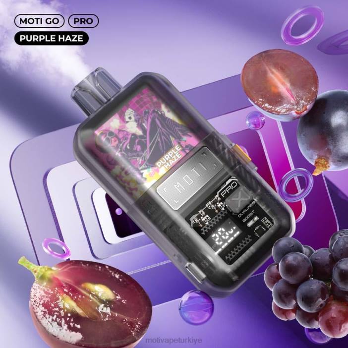 mor pus 000H19 - Moti vape Türkiye MOTI Go Pro tek kullanımlık elektronik sigara (%5, 12000 nefes)