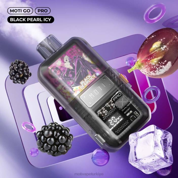 siyah inci buzlu 000H12 - Moti elektronik sigara MOTI Go Pro tek kullanımlık elektronik sigara (%5, 12000 nefes)